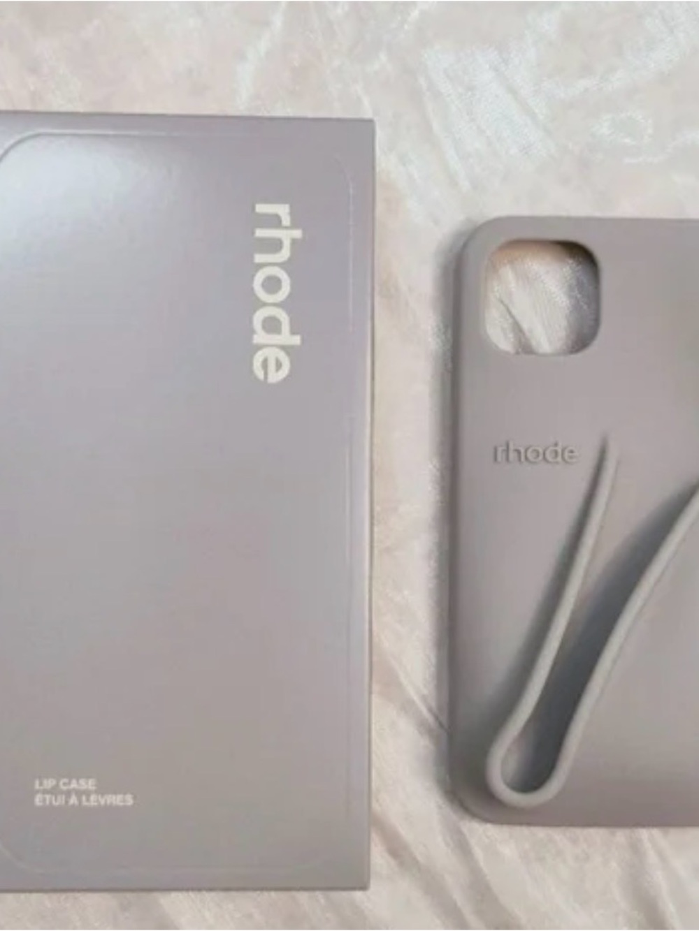 RHODE Lip Case Phone Cover in Light Gray